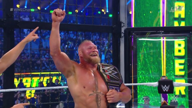 Brock Lesnar volvió a conquistar el título de WWE en Elimination Chamber