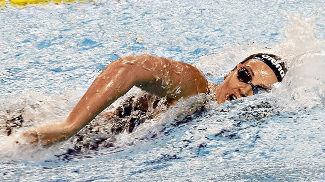 Kristel Köbrich ganó su tercer oro en campeonato de natación realizado en Argentina