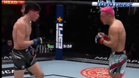 Ignacio Bahamondes sometió a rival chino y sumó un nuevo triunfo en la UFC