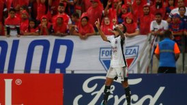 ¡Golazo! Juan Martín Lucero rompió el cero ante Fortaleza en Copa Libertadores