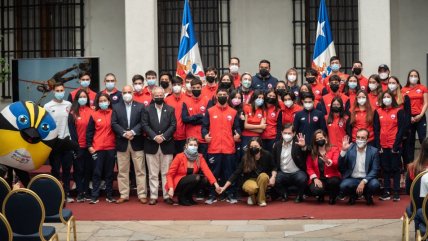 Presidente Gabriel Boric recibió al Team Chile que destacó en los Sudamericanos de la Juventud