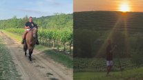 Campo, caballos y familia: Las vacaciones de Alexis Sánchez en Friuli