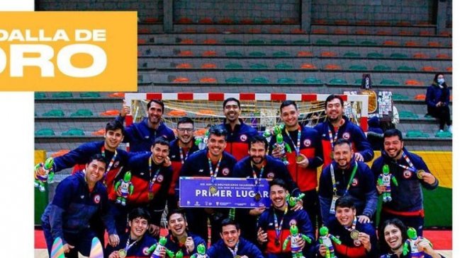 El Team Chile de balonmano se coronó campeón en los Juegos Bolivarianos de Valledupar