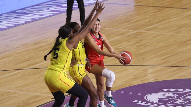 Chile tropezó ante Colombia en la segunda fecha del Sudamericano Femenino de baloncesto