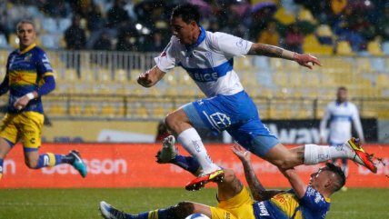 Everton y U. Católica igualaron en friccionado duelo bajo la lluvia en Sausalito