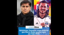 Quinteros: Tenemos como objetivo que Marco Rojas pueda jugar en Copa Chile
