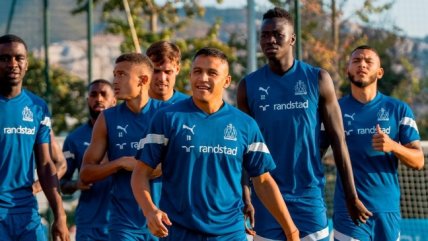 Alexis cumplió su primera práctica con Olympique de Marsella