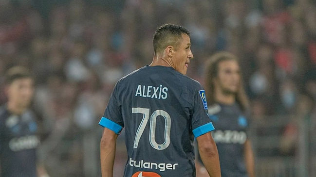Alexis Sánchez tuvo su ansiado debut en empate entre Olympique de Marsella y Stade Brestois