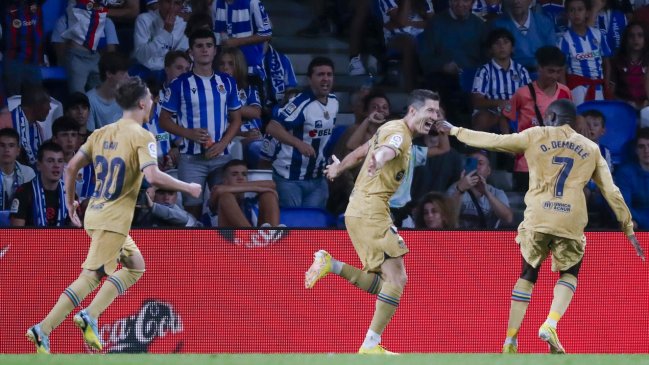 Barcelona goleó a Real Sociedad con Robert Lewandowski y Ansu Fati como figuras