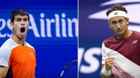 Carlos Alcaraz y Casper Ruud chocan por el título del US Open y el número uno del ranking mundial