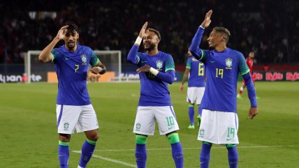 Raphina brilló con doblete en la goleada de Brasil a Túnez en París