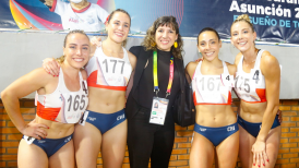 Equipo femenino de atletismo ganó medalla de plata en los relevos 4x100 en los Odesur