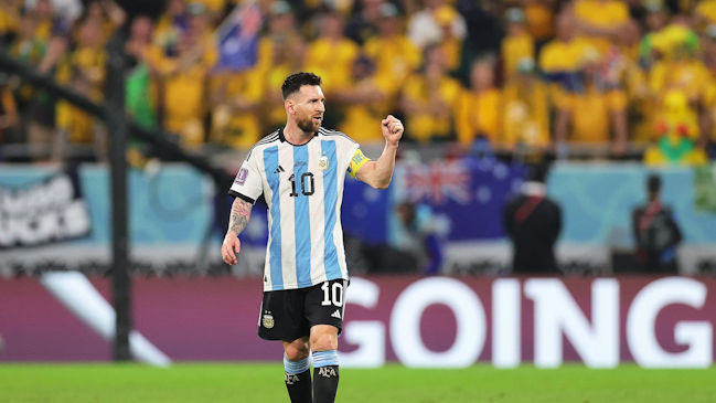 Lionel Messi marcó su primer gol en fases finales de un Mundial ante Australia en Qatar