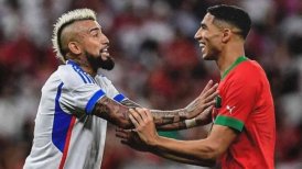 Arturo Vidal y Mbappé felicitaron a Hakimi tras el paso de Marruecos a cuartos de Qatar 2022