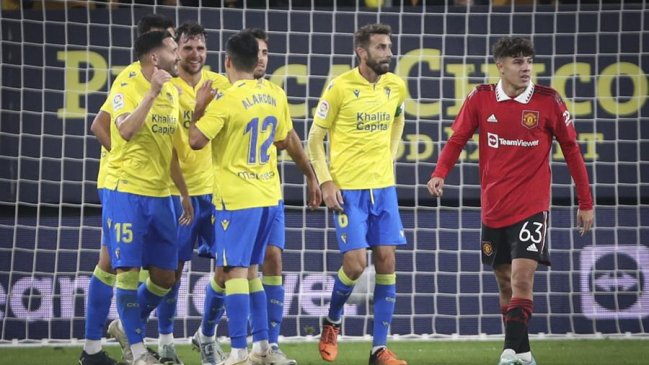 Tomás Alarcón marcó en sorpresivo triunfo de Cádiz sobre Manchester United en amistoso