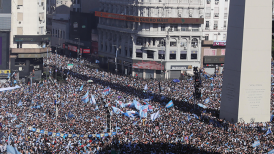 Las increíbles imágenes de los alrededores del Obelisco durante celebraciones de Argentina