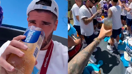 El "misterioso brebaje" matutino de Rodrigo de Paul en las celebraciones argentinas