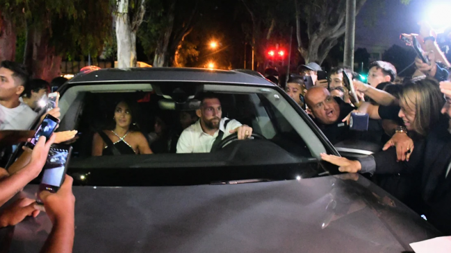 Lionel Messi causó furor en Rosario al asistir al cumpleaños de su sobrina