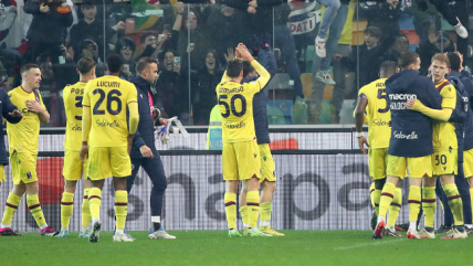 Bologna regresó a las victorias sin Gary Medel y a costa de Udinese