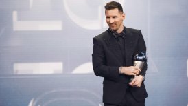 Lionel Messi, con el The Best en las manos: El premio más importante y deseado fue el Mundial