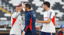 La selección chilena entrenó en el Estadio Monumental el día previo al amistoso con Paraguay
