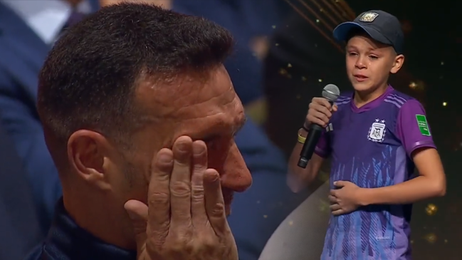 La selección argentina se emocionó hasta las lágrimas con agradecimiento de joven hincha
