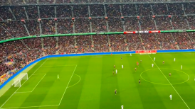El Camp Nou coreó el nombre de Lionel Messi en el minuto 10 del clásico con Real Madrid