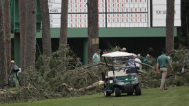 Caída de un árbol causó momentos de pánico en el Masters de Augusta