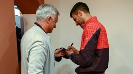 José Mourinho fue a ver a Novak Djokovic al Masters de Roma y le pidió un autógrafo