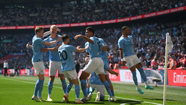 Manchester City se proclamó campeón de la FA Cup tras doblegar al United en Wembley