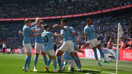 Manchester City se proclamó campeón de la FA Cup tras doblegar al United en Wembley
