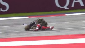 ¡Qué peligroso! El "personaje volador" sufrió aterrizaje forzoso y dura caída en la Fórmula 1