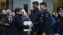 Presidente Boric entregó Premio Nacional del Deporte a los Grimalt