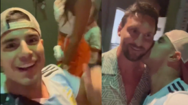 [VIDEO] Fanático sorprendió y besó a Messi en Miami