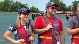 Francisca Crovetto y Héctor Flores ganaron medalla de plata en Copa del Mundo de tiro skeet