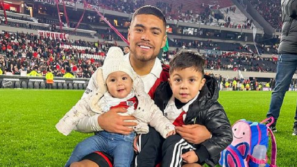 Las cariñosas celebraciones de Paulo Díaz en familia tras ganar el título con River Plate