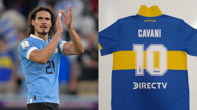 Edinson Cavani fue oficializado como refuerzo de Boca Juniors y jugará con la "10"