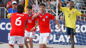 La Roja ganó el bronce del Sudamericano Sub 20 de Fútbol Playa al vencer a Colombia por penales
