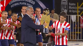 Pablo Milad entregó la copa a Paraguay en el Sudamericano Sub 20 de Fútbol Playa