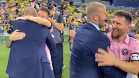 El emotivo abrazo de David Beckham y Lionel Messi tras el título de Inter Miami
