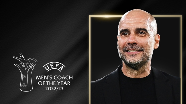 Pep Guardiola fue elegido el mejor entrenador de la temporada por la UEFA
