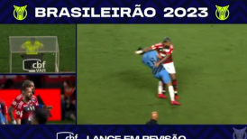 Gabigol fue expulsado por un agresión en duelo de Flamengo y Paranaense