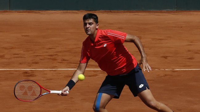 Tomás Barrios sufrió dura caída en la primera ronda del Challenger de Antofagasta