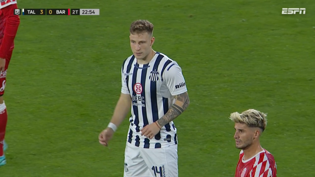 Bruno Barticciotto hizo su debut en Talleres en la goleada sobre Barracas Central