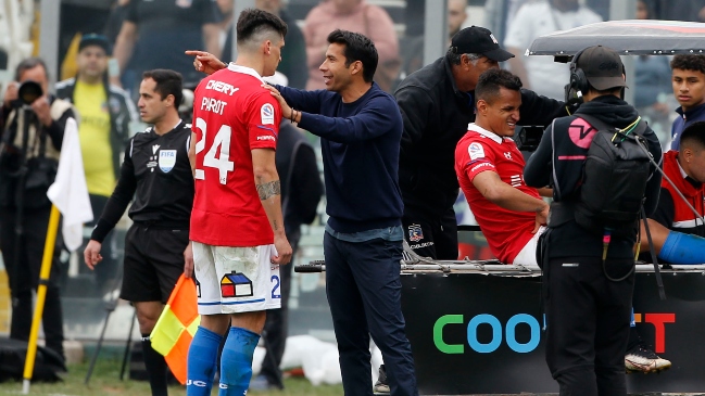 Alfonso Parot rompió dispensadores de alcohol gel en el Monumental