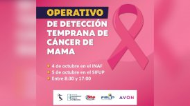 Futbolistas y sus familias participarán en operativo móvil de detección temprana de cáncer de mama