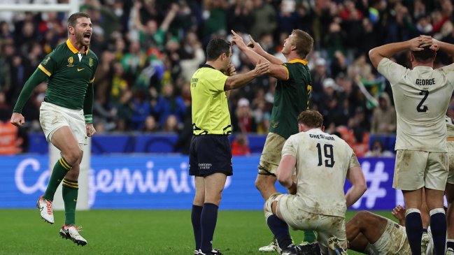 Sudáfrica derrotó a Inglaterra y enfrentará a los All Blacks en la final del Mundial de Rugby