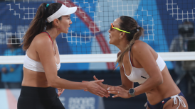 Francisca Rivas y Chris Vorpahl debutaron con triunfazo sobre Costa Rica en el voleibol playa