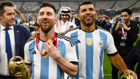 Lionel Messi se sumó al equipo de Sergio Agüero