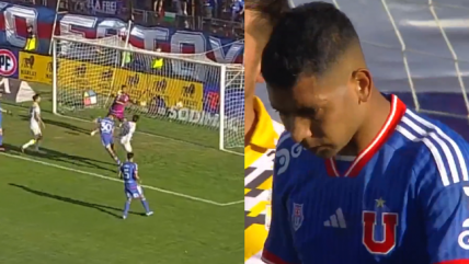 El increíble gol que falló Cristian Palacios para la U ante Coquimbo Unido